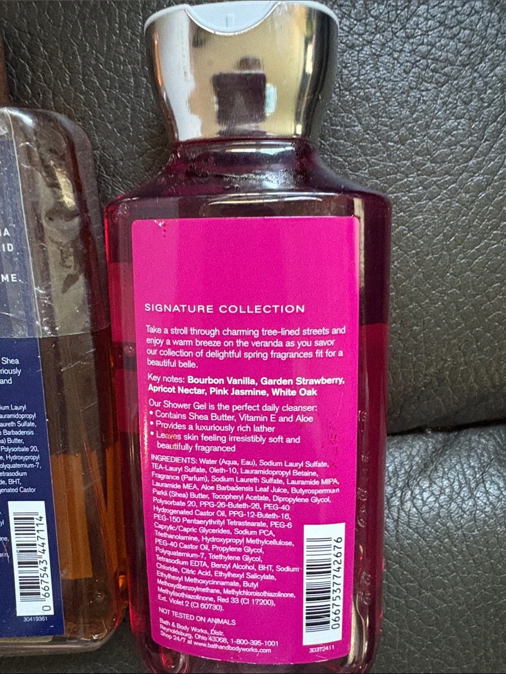 Bath and body works set in white mocha kiss and bourbon strawberry and vanilla